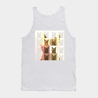 Cat Grid Tank Top